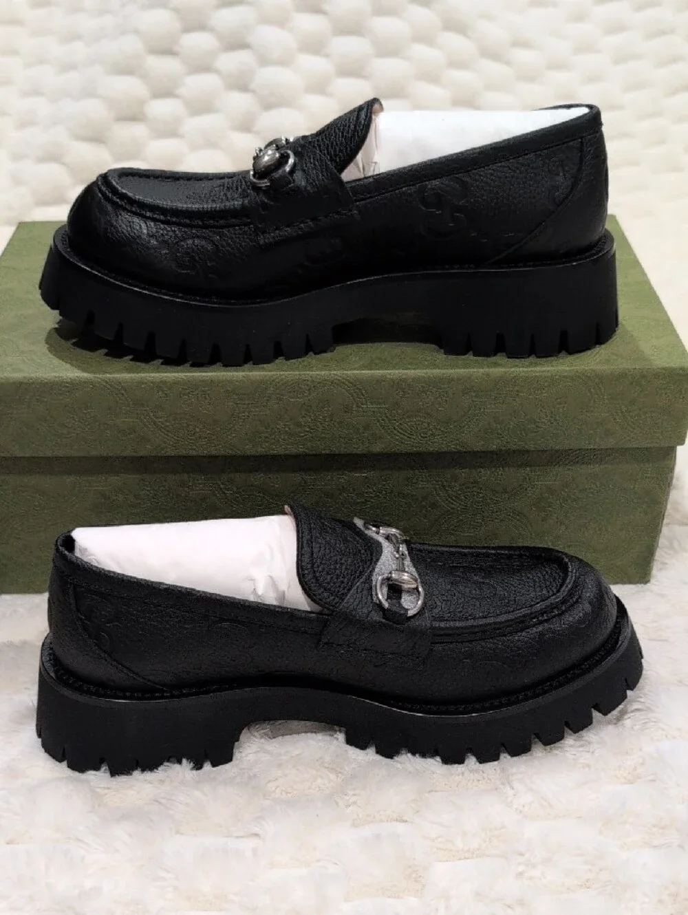 Gucci black leather